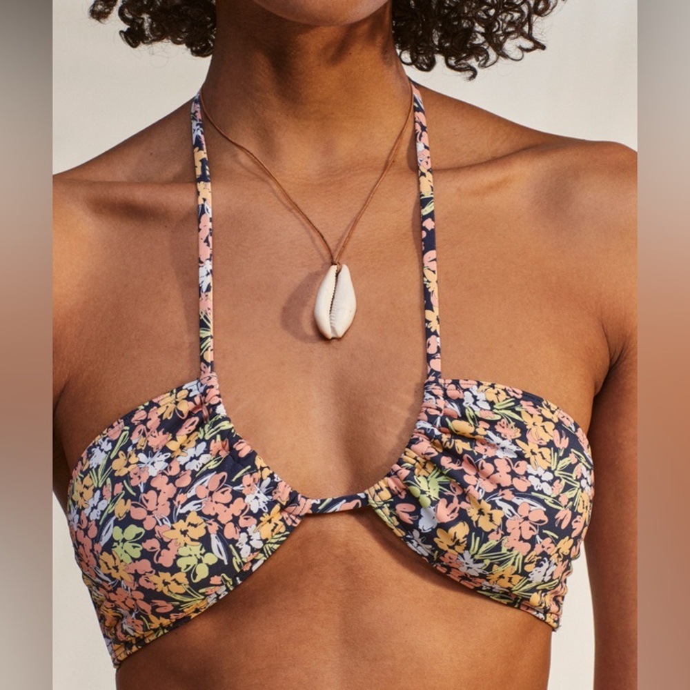 Roxy Pink and Orange Bikini Vibrant Swimwear